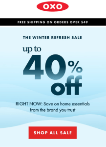 OXO winter refresh sale